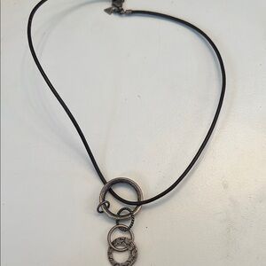 Silpada Brown Necklace with Modern Pendant